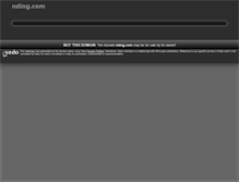 Tablet Screenshot of nding.com